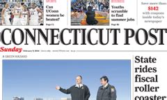 Ct post newspaper - Connecticut Post, 6 Mar 2024. US $1.99. Find sponsored access on the HotSpot Map. Category. News. Name Connecticut Post. Publication Date 6 …
